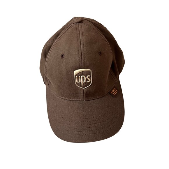 UPS Brown Baseball Cap With Adjustable Strap & Embroidered Logo Hat - Picture 1 of 4